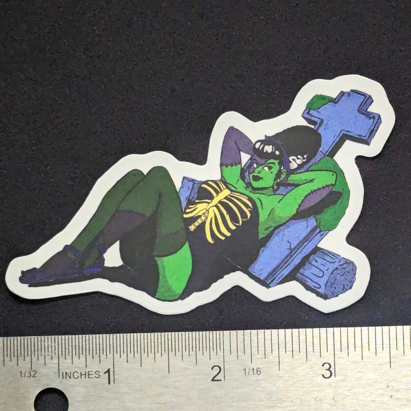 Graveyard Girlfriend Pinup Sticker