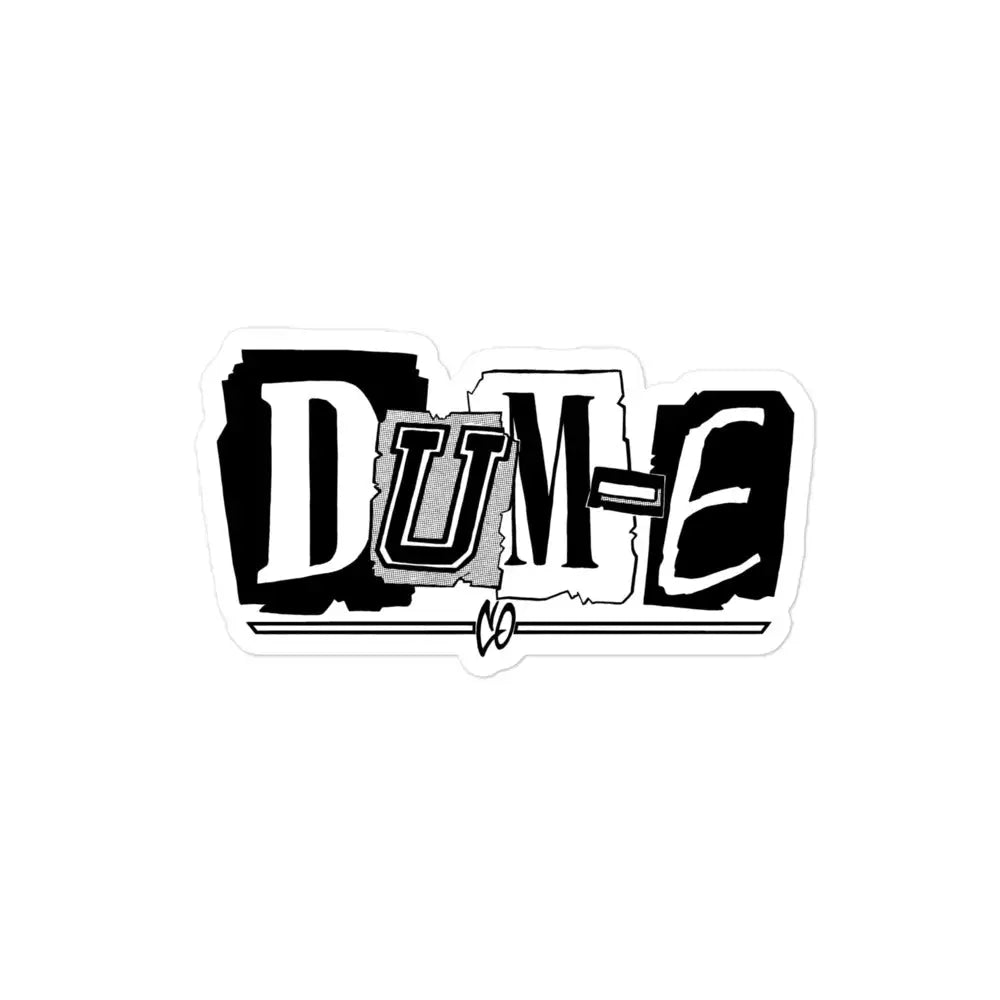 Dum-E Co. Ransom Note stickers - 4″×4″ - Sticker